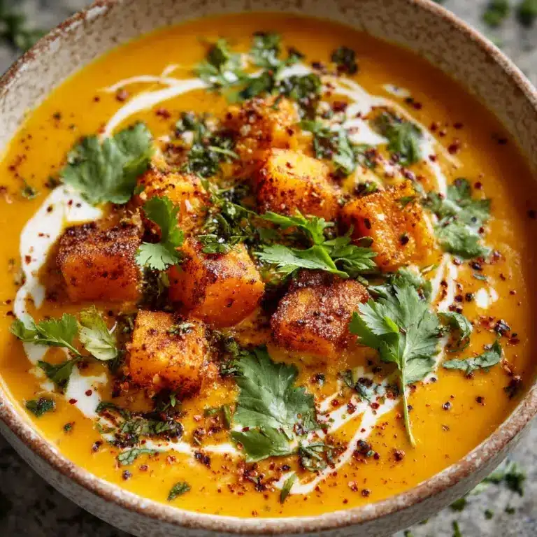 Spiced Butternut Squash and Sweet Potato Soup Recipe