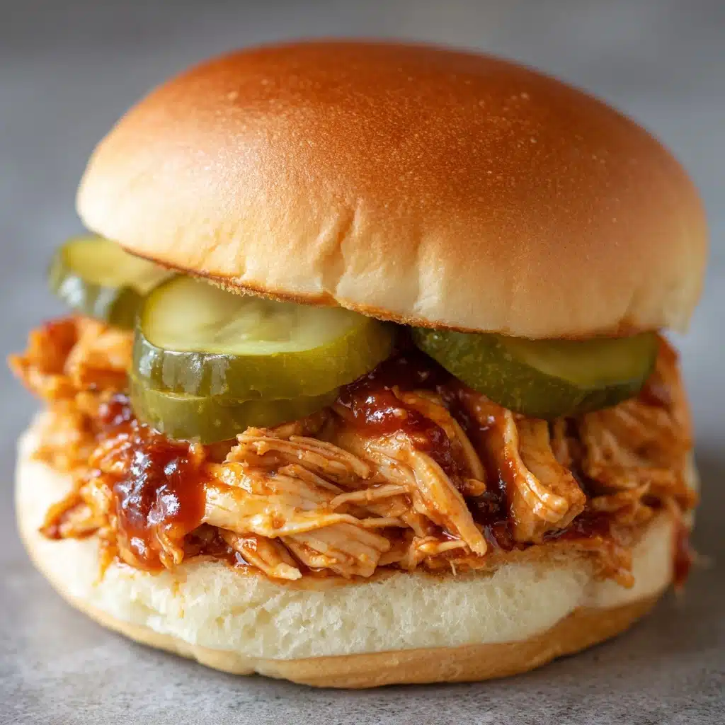 Slow Cooker Shredded Nashville Hot Chicken Sandwich Recipe
