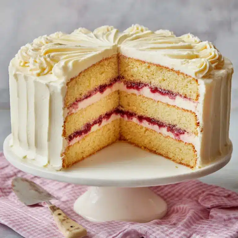 Raspberry Cake with Lemon Buttercream Recipe