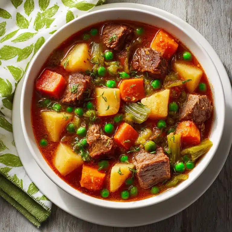 My Mom’s Old-Fashioned Vegetable Beef Soup Recipe