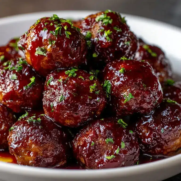 Homemade Slow Cooker Grape Jelly Meatballs Recipe