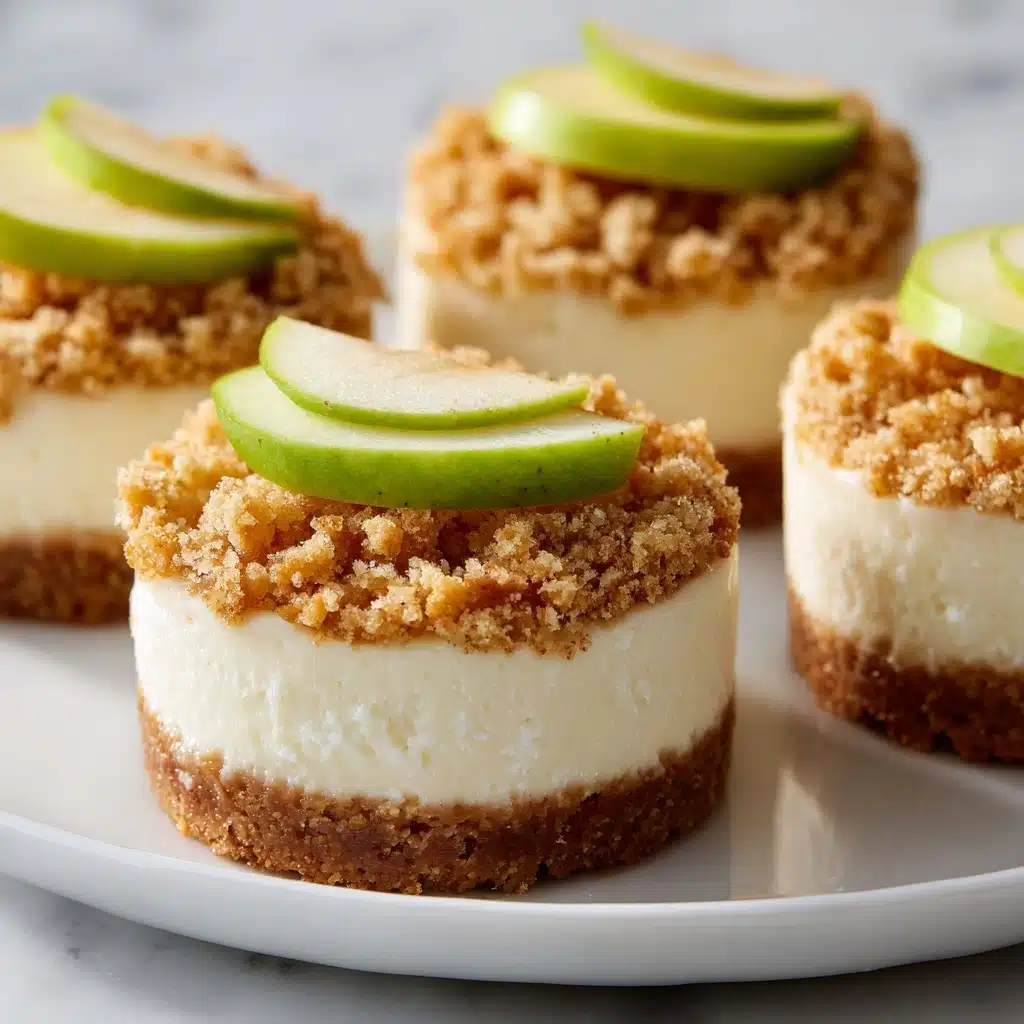 Apple Crisp Mini Cheesecakes Recipe - Recipe Image