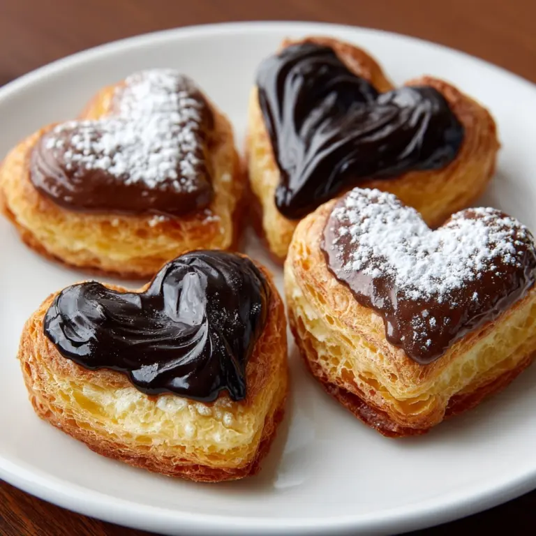 Nutella Puff Pastry Hearts Recipe