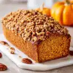 Pumpkin Bread with Brown Sugar Pecan Topping Recipe