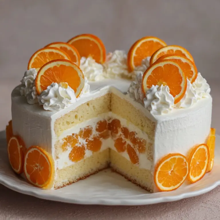 Orange Creamsicle Ice Cream Cake Recipe