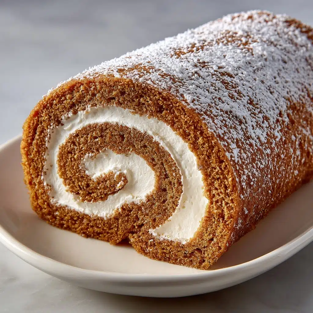 Classic Pumpkin Roll with Cream Cheese Filling Recipe - Recipe Image