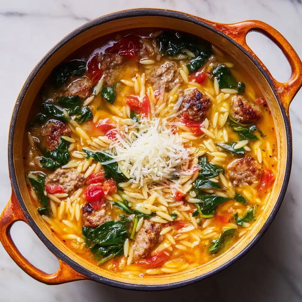 Marry Me Sausage Orzo Soup Recipe - Recipe Image