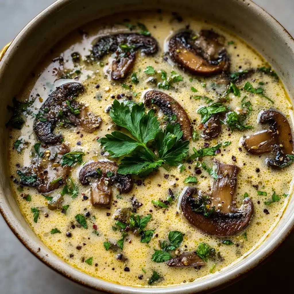 Decadent and Creamy Mushroom Soup Recipe