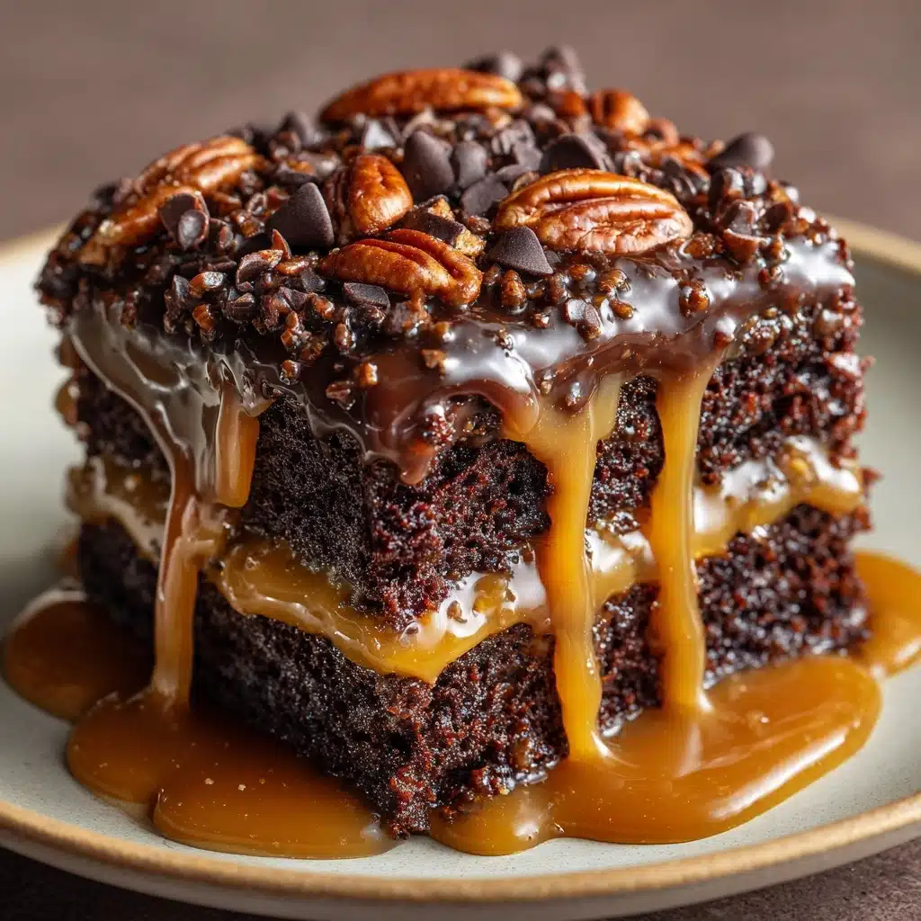 Chocolate Turtle Cake Recipe - Recipe Image