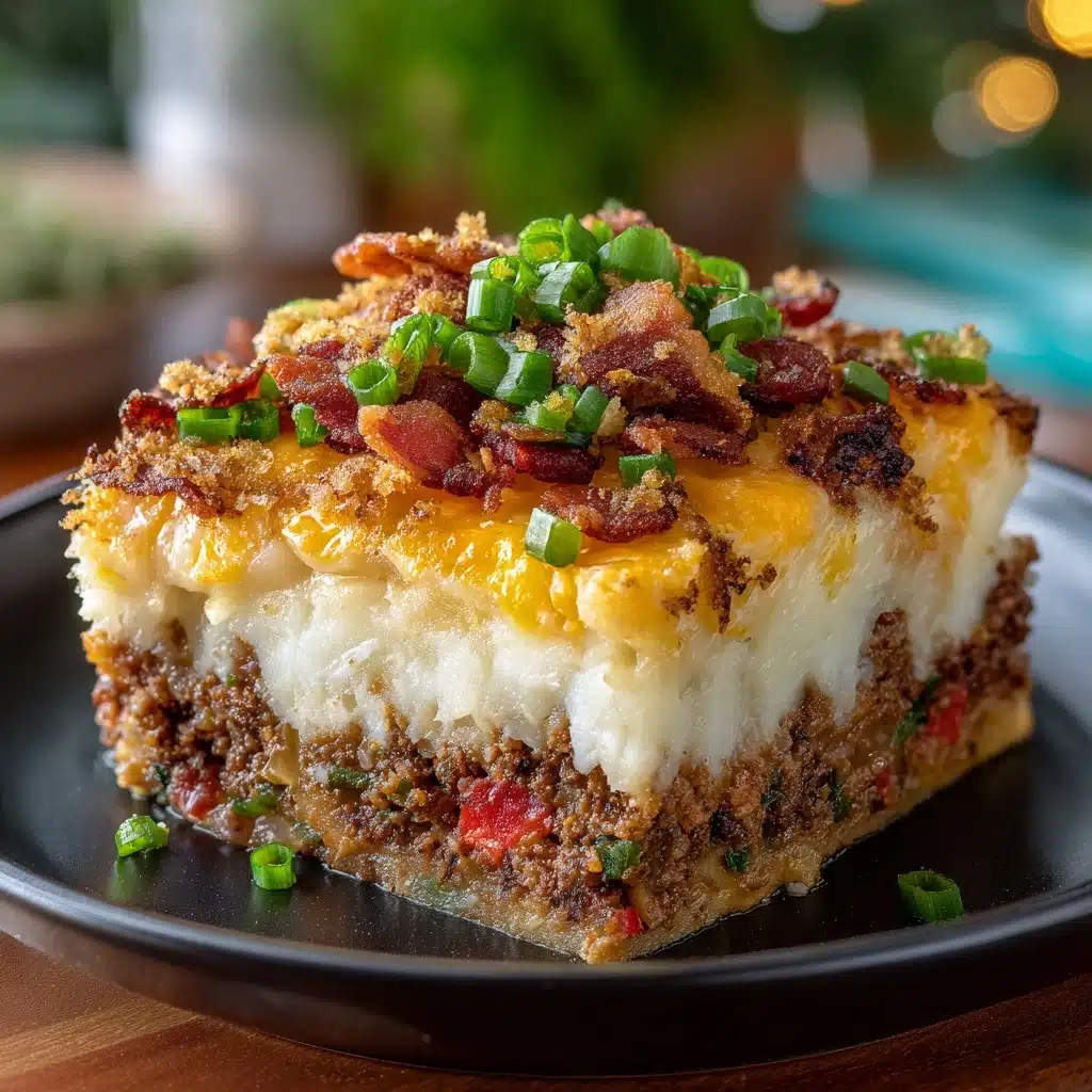 Cheesy Loaded Meatloaf Casserole Recipe - Recipe Image