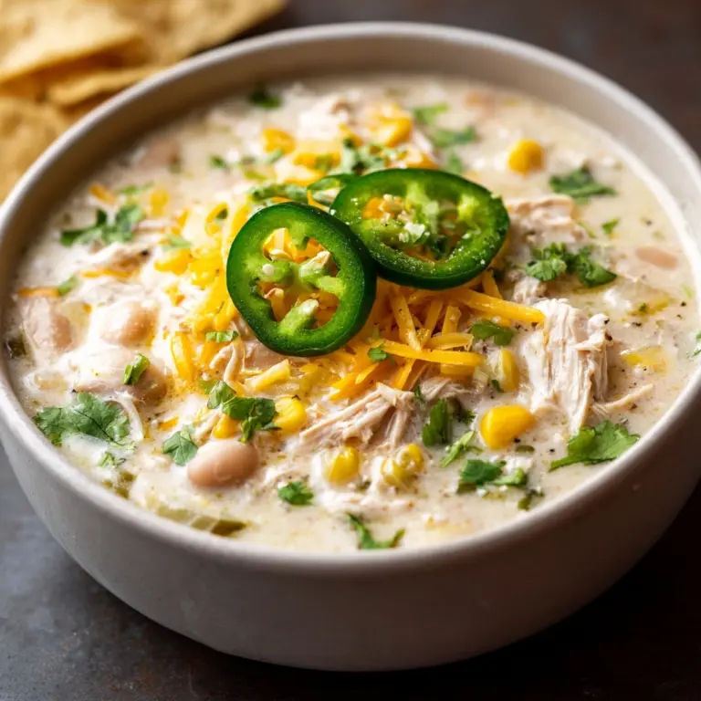 Creamy Crockpot White Chicken Chili Recipe
