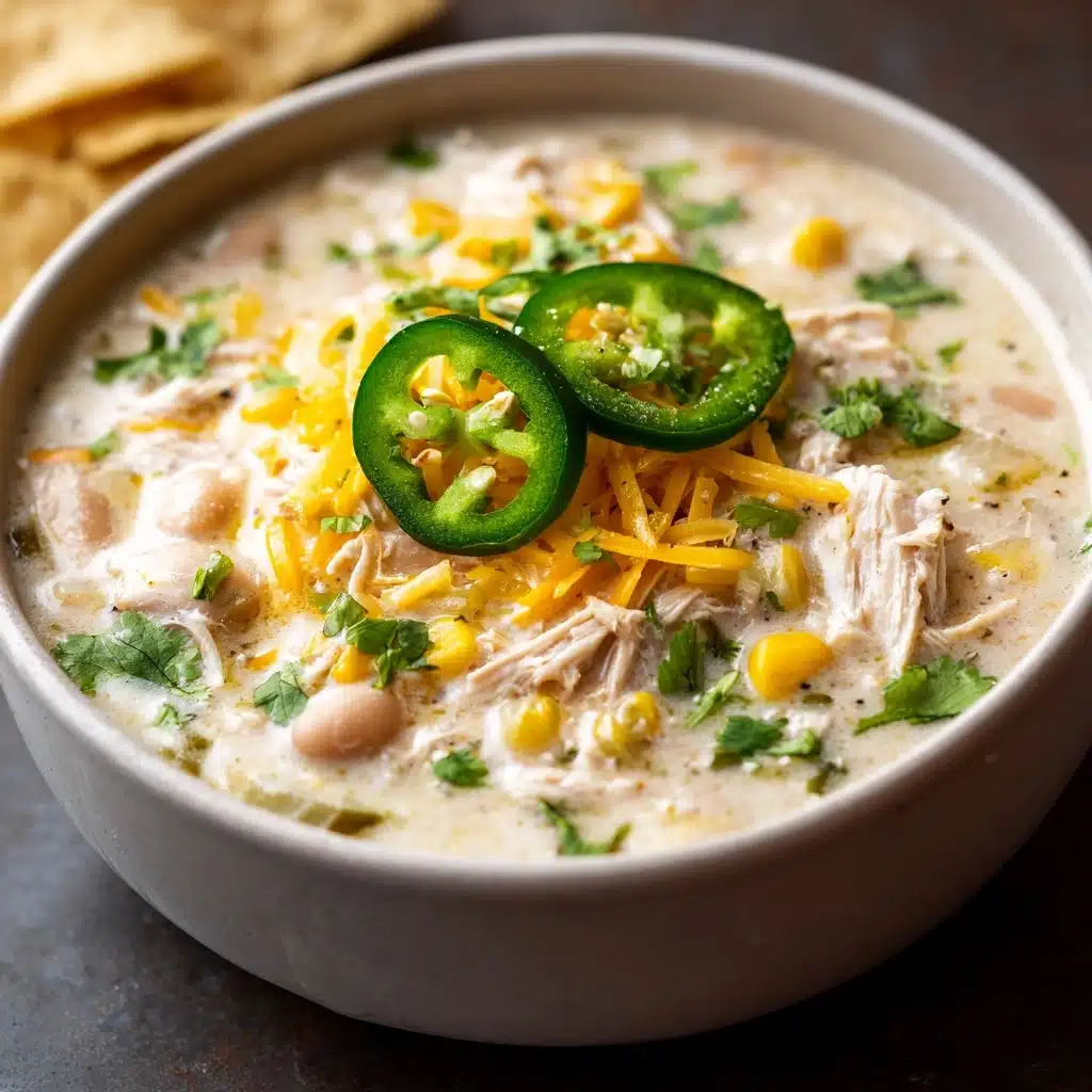 Creamy Crockpot White Chicken Chili Recipe