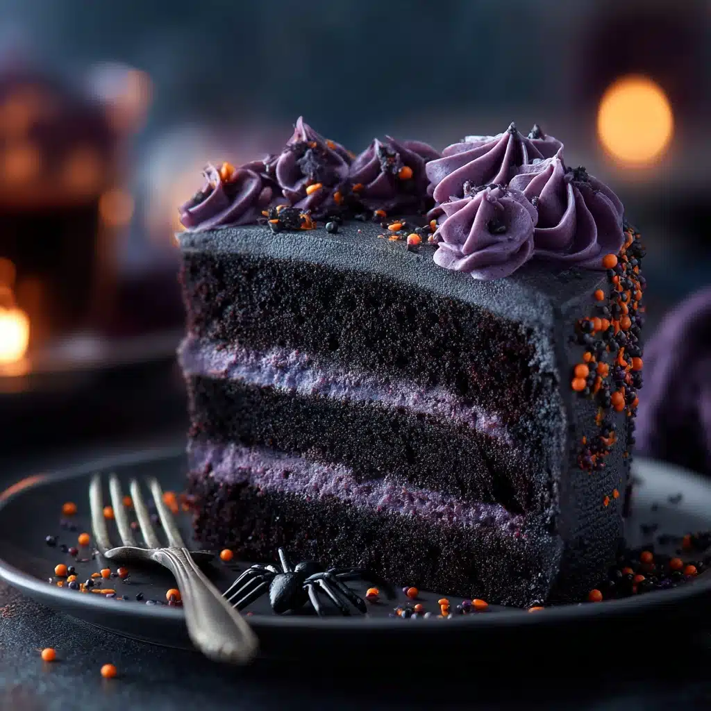 Spooky Black Velvet Halloween Cake Recipe - Recipe Image