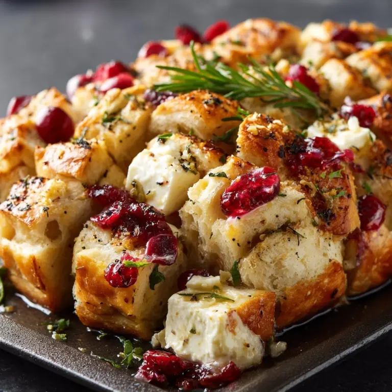 Cranberry Brie Sourdough Pull-Apart Bread Recipe