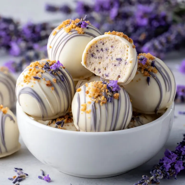 Honey Lavender White Chocolate Truffles Recipe