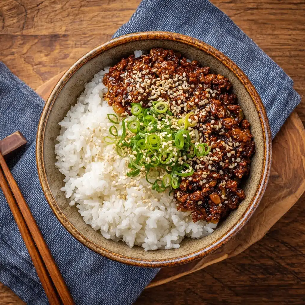 Korean-Style Ground Turkey Bowls Recipe - Recipe Image