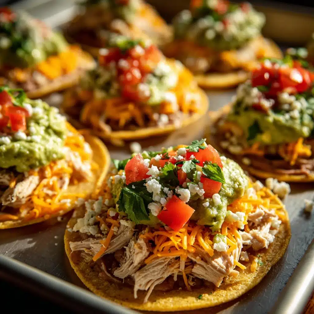 Easy Chicken Tostadas Recipe - Recipe Image