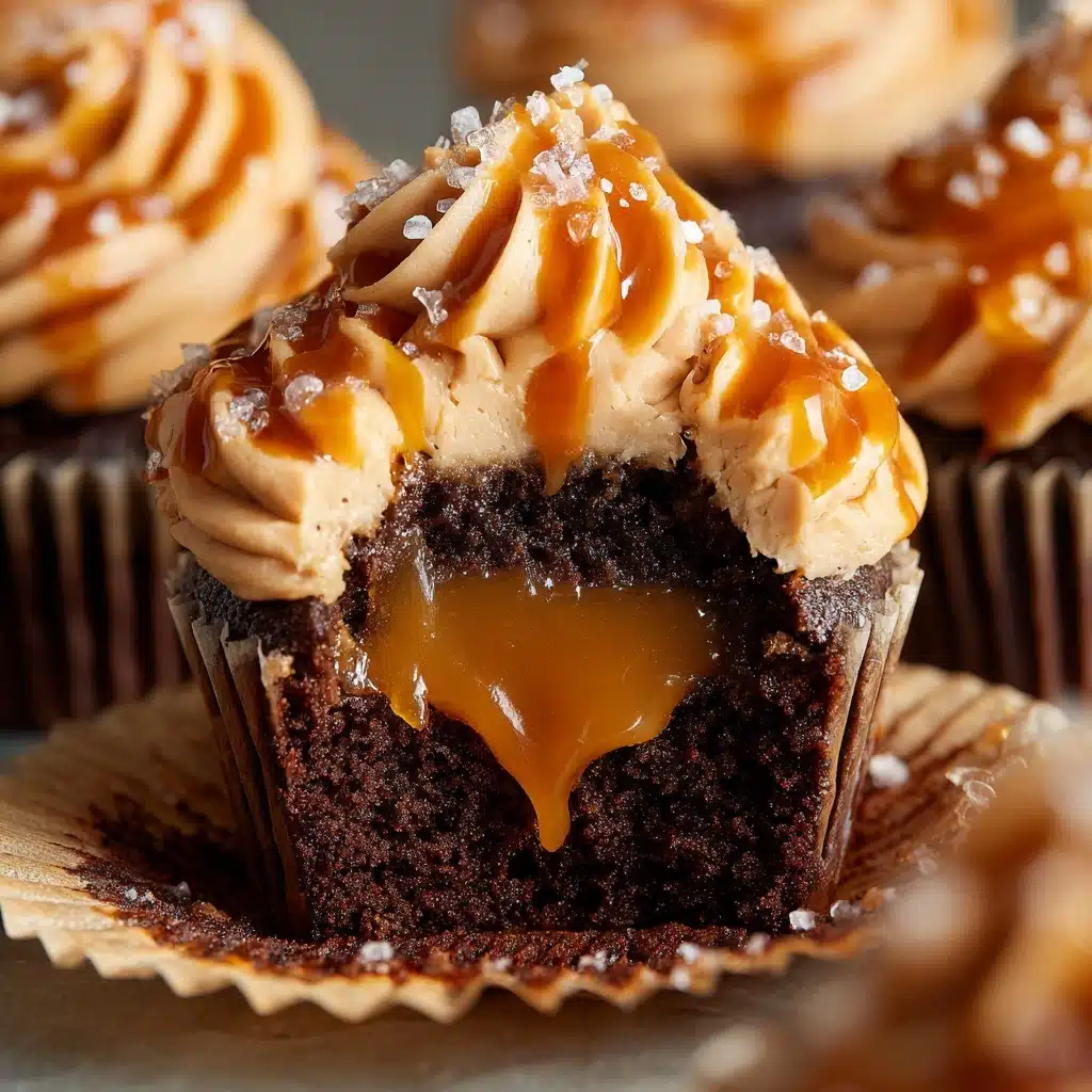 Irresistible Salted Caramel Lava Cupcakes Recipe - Recipe Image
