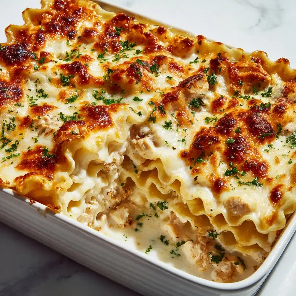 Creamy Chicken Alfredo Lasagna Rolls Recipe - Recipe Image