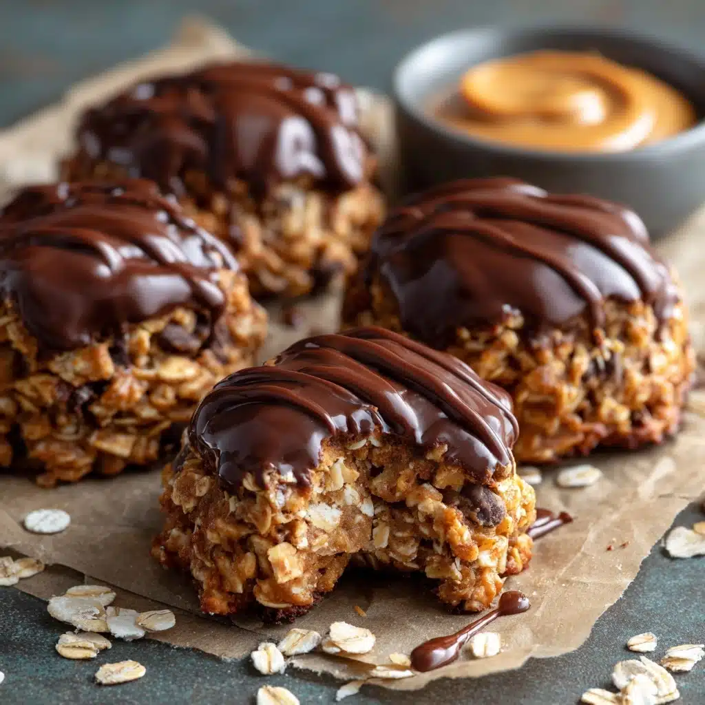 No-Bake Chocolate Peanut Butter Oatmeal Cookies Recipe - Recipe Image