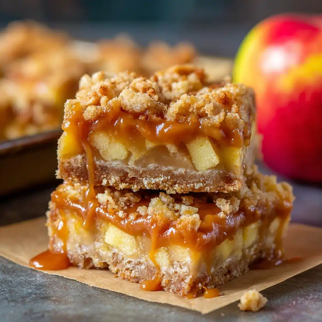 Maple Glazed Apple Blondies Recipe - Recipe Image