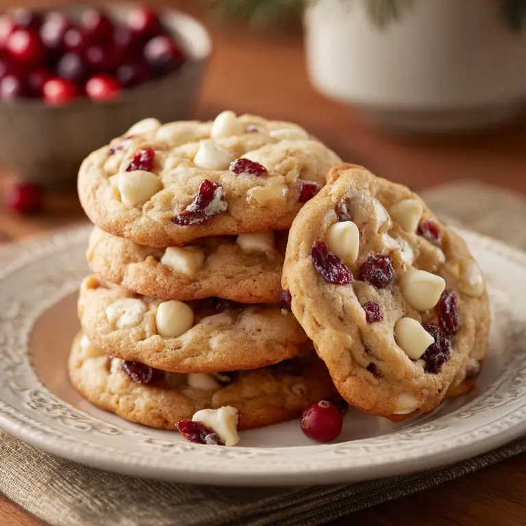 White Chocolate Cranberry Cookies Recipe