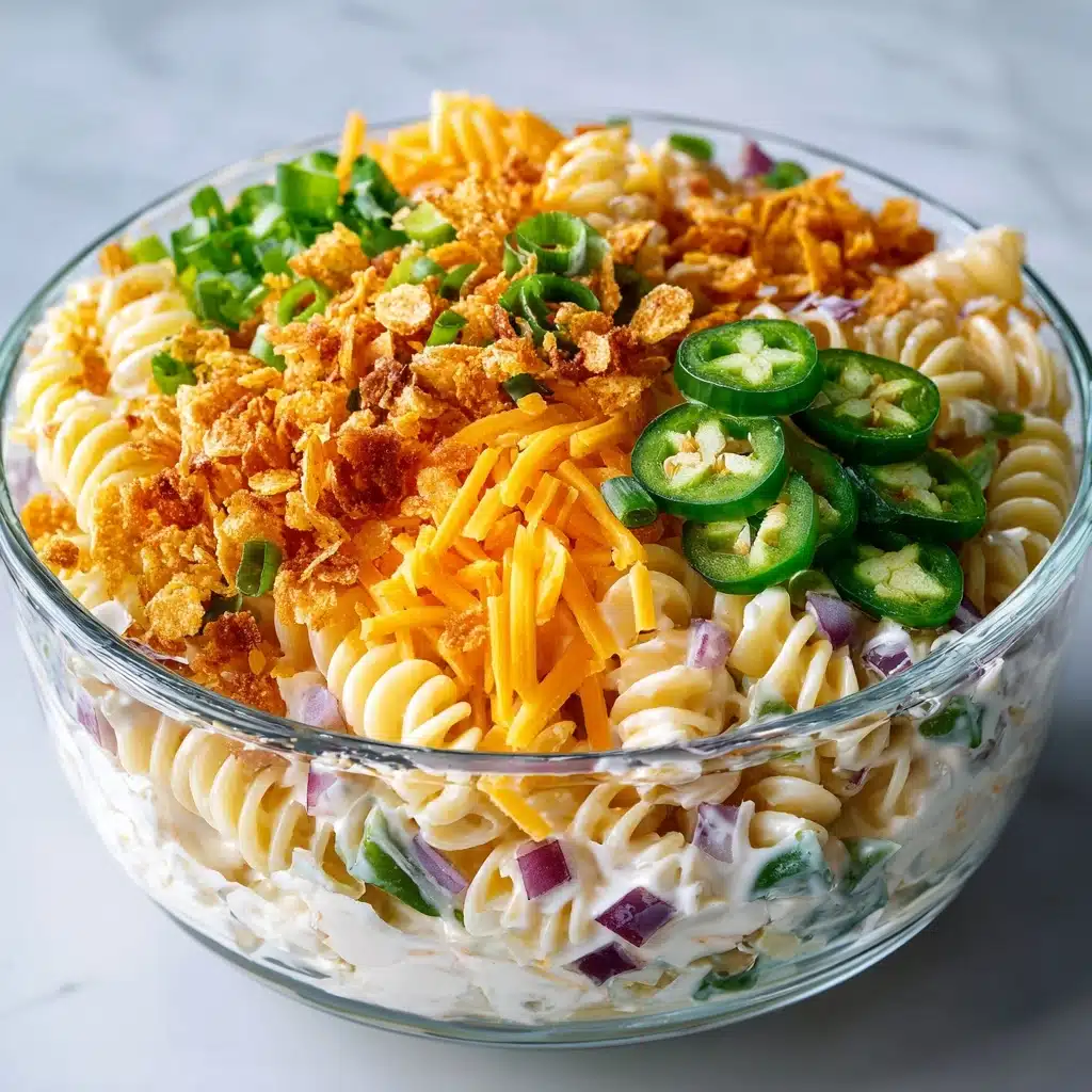 Cheesy Jalapeño Popper Pasta Salad Recipe - Recipe Image