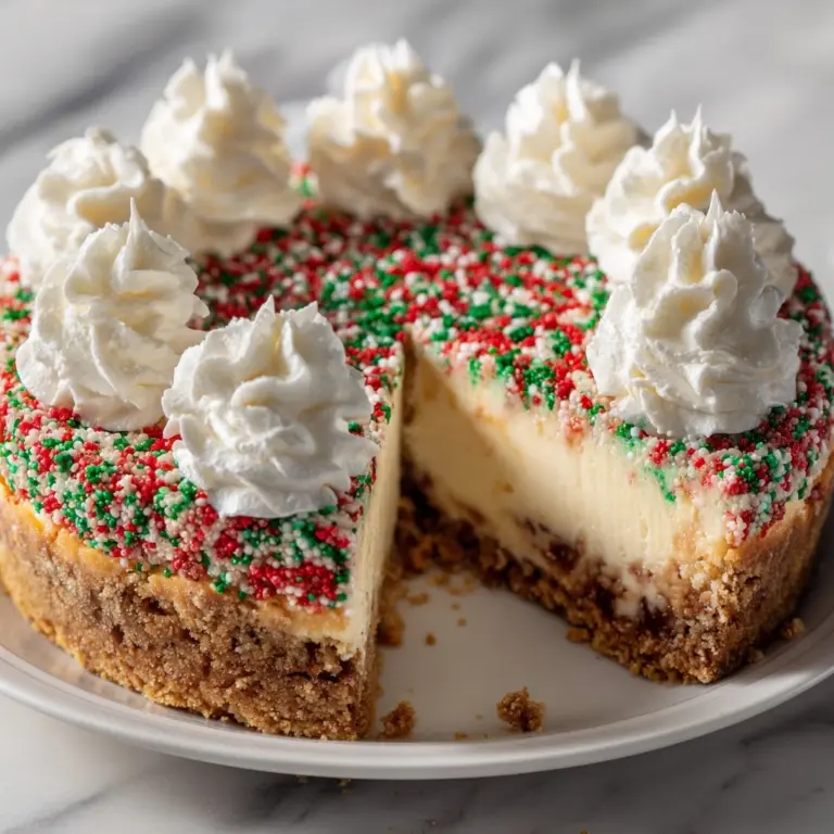 Christmas Sugar Cookie Cheesecake Recipe