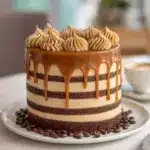 Decadent Caramel Latte Cake with Coffee Buttercream Recipe