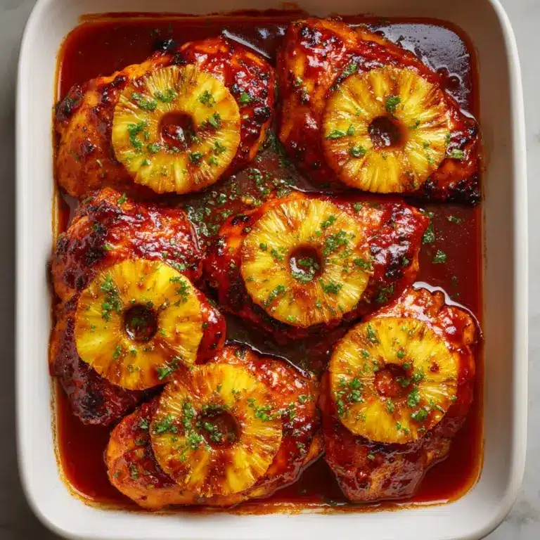 Baked Pineapple BBQ Chicken Breast Recipe
