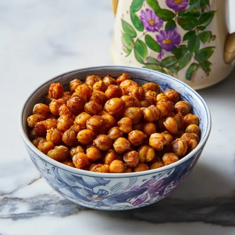 Crispy Curry Roasted Chickpeas for Delicious Healthy Snacks Recipe