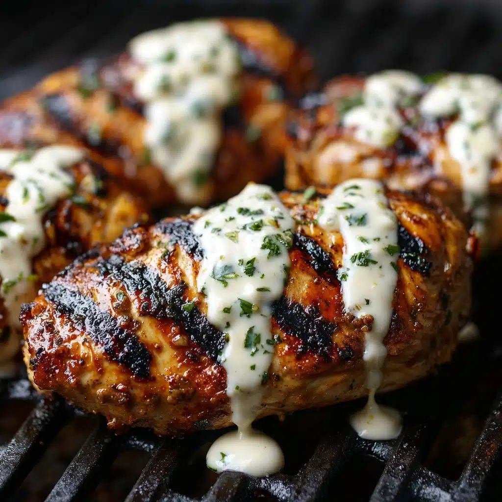 Cajun Grilled Chicken with Alabama White Sauce Recipe - Recipe Image