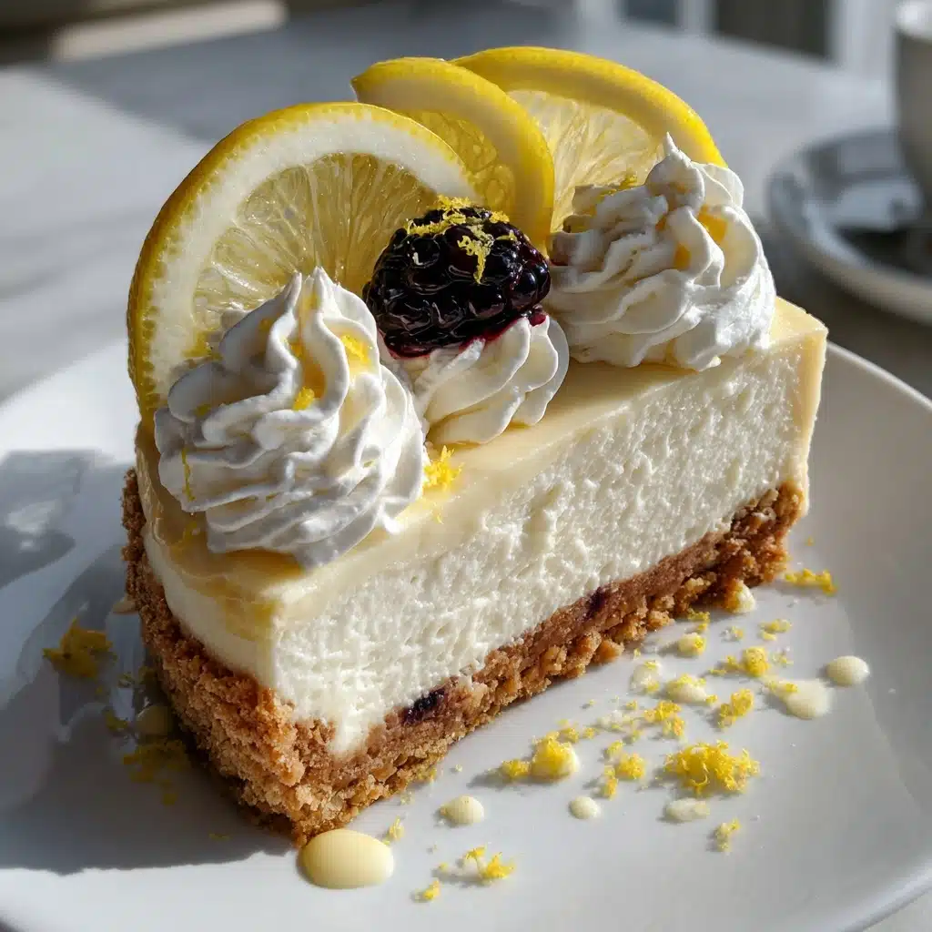 No-Bake Lemon Cheesecake Recipe - Recipe Image