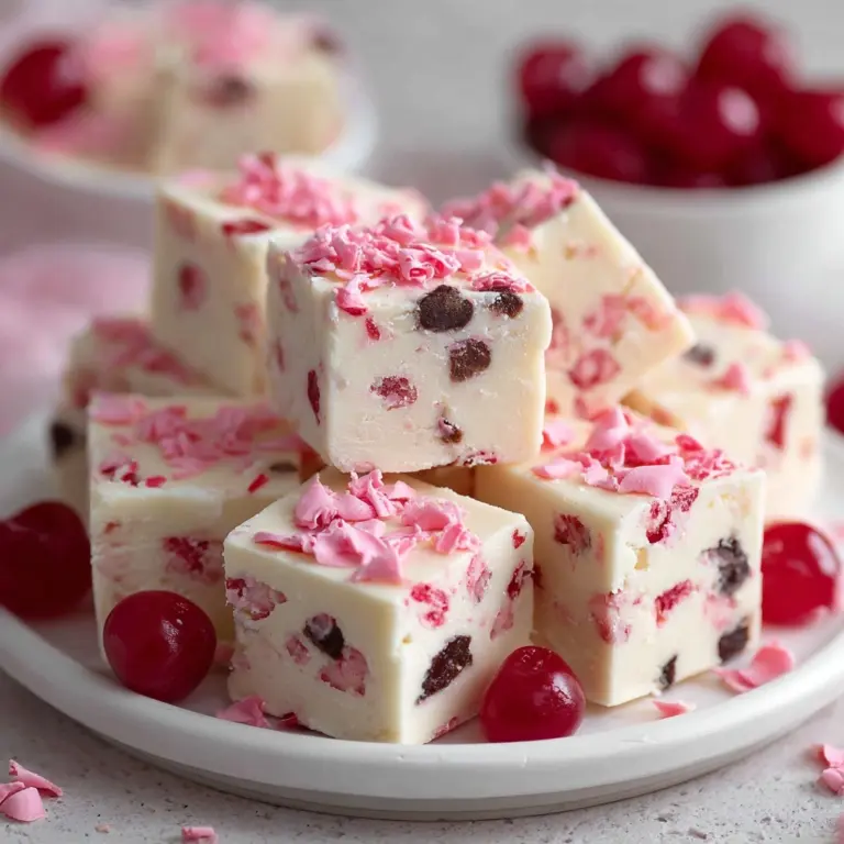 White Chocolate Cherry Fudge Recipe