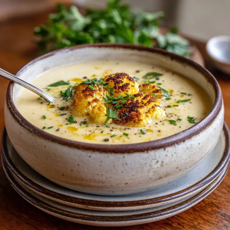 Roasted Cauliflower Soup Recipe
