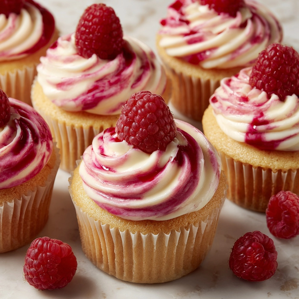 Raspberry Cheesecake Cupcakes Recipe - Recipe Image