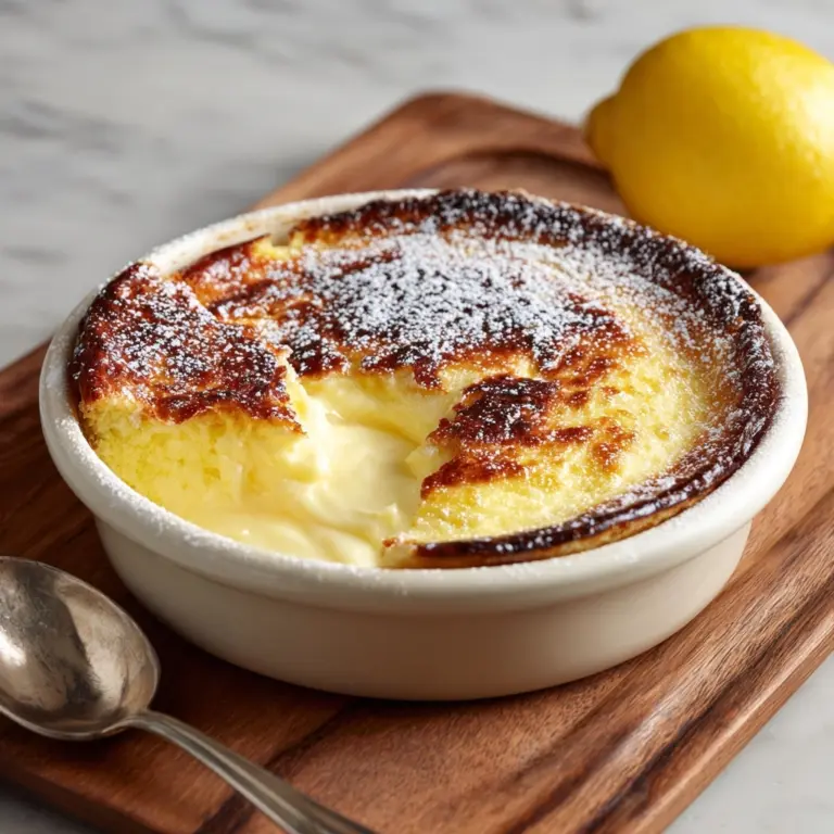 Baked Lemon Pudding Recipe