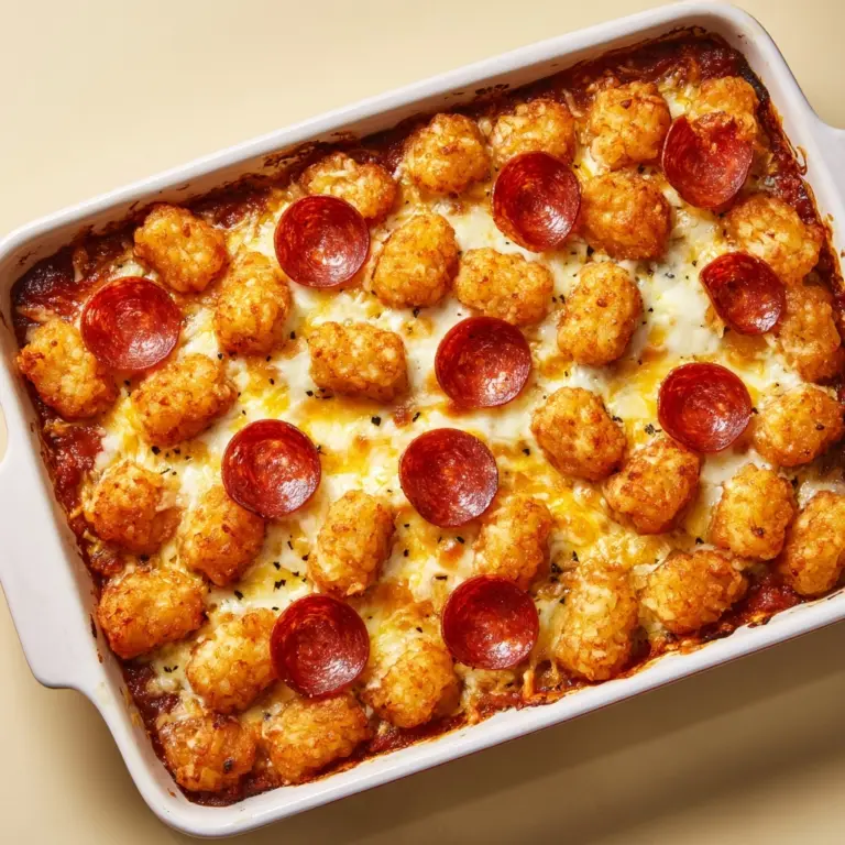 Pizza Tater Tot Casserole Recipe