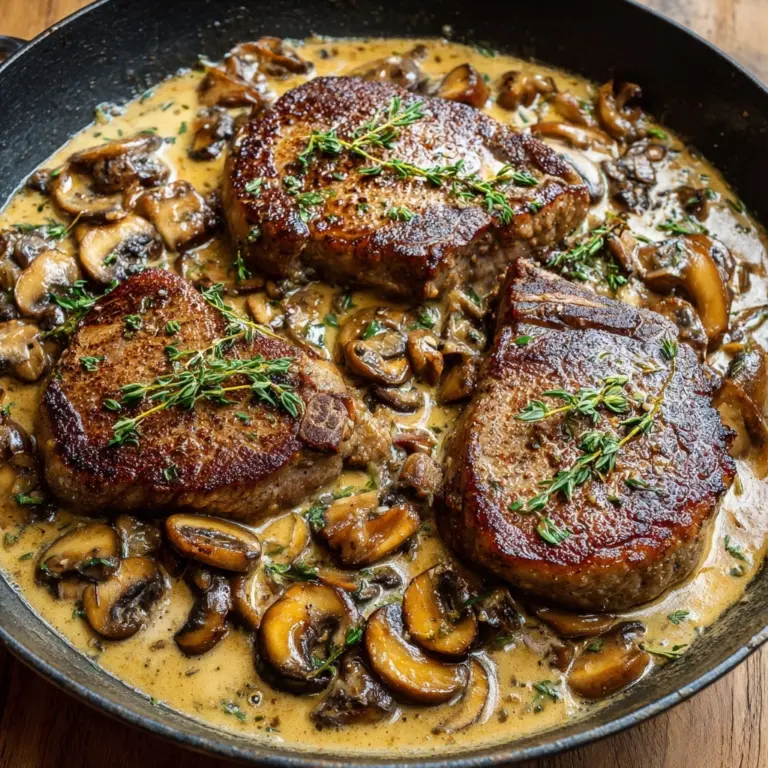 Filet Mignon Recipe in Mushroom Sauce Recipe