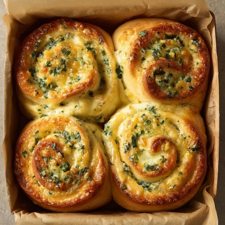 Buttery Cheese Garlic Rolls Recipe