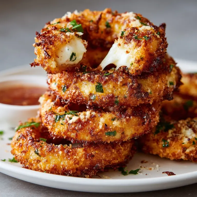Crispy Cheesy Onion Rings Recipe