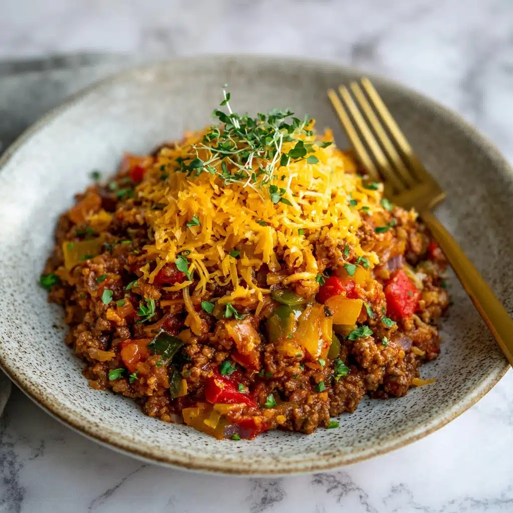 Simple Ground Turkey Pepper Skillet Recipe - Recipe Image