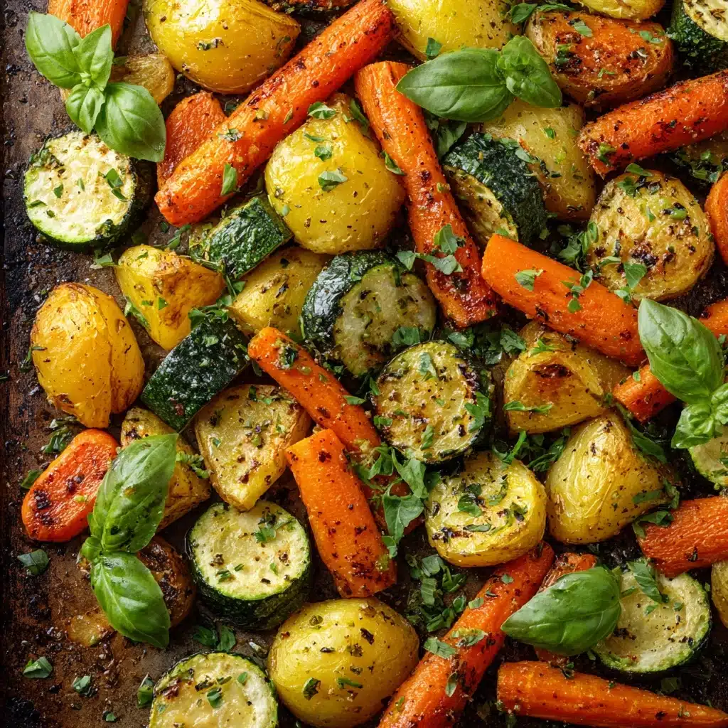 Garlic Herb Roasted Vegetable Medley Recipe - Recipe Image
