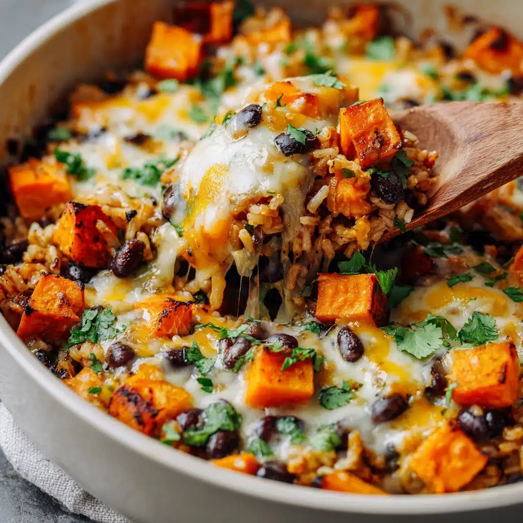 Southwest Sweet Potato, Black Bean and Rice Skillet Recipe - Recipe Image