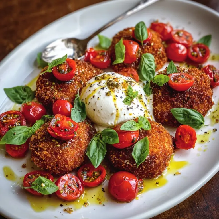 Basil Chicken Saltimbocca with Marinated Tomatoes and Burrata Recipe