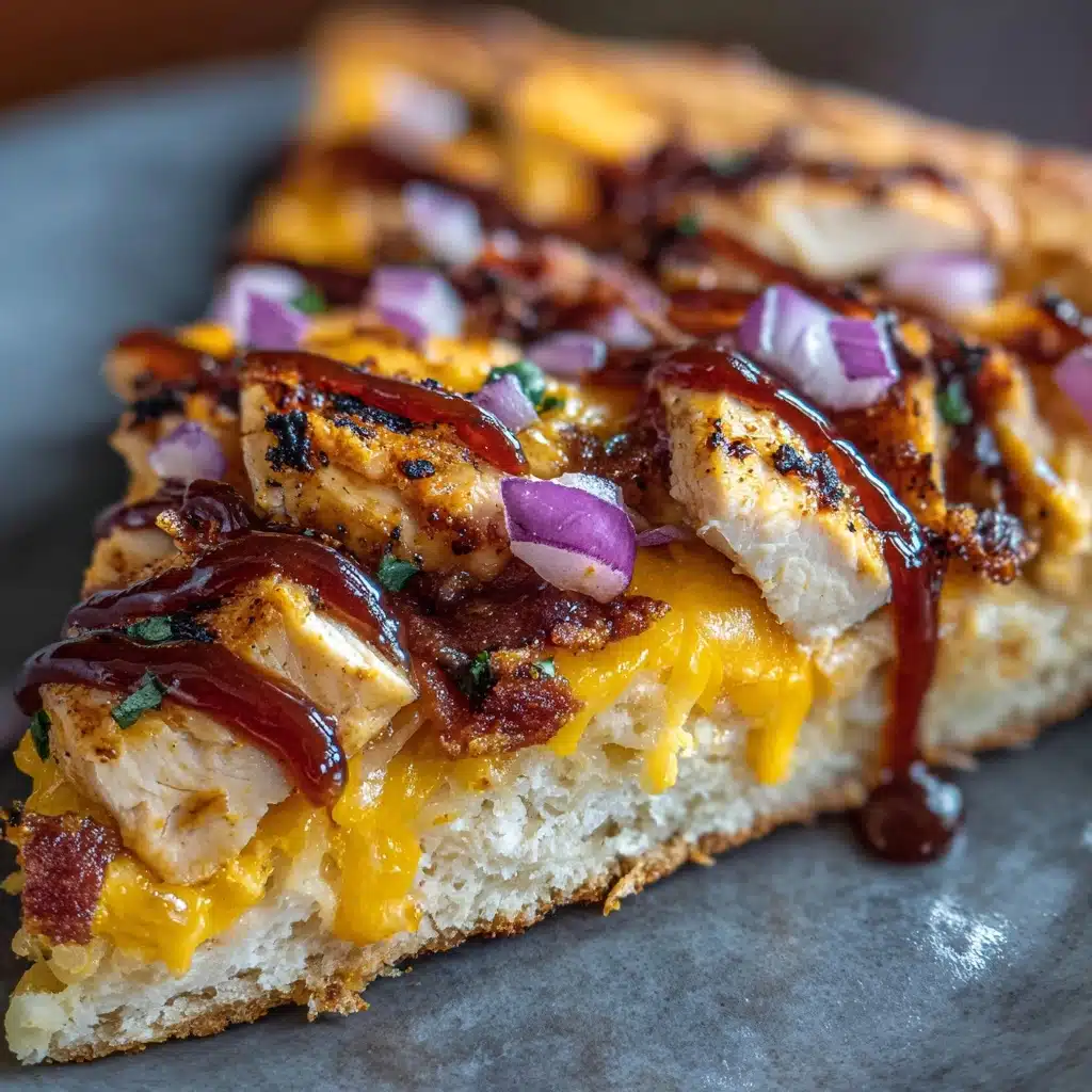 BBQ Chicken French Bread Pizza Recipe - Recipe Image