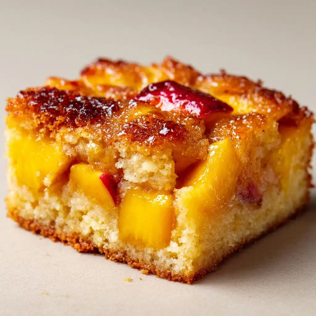 Easy Peach Custard Dessert Recipe - Recipe Image
