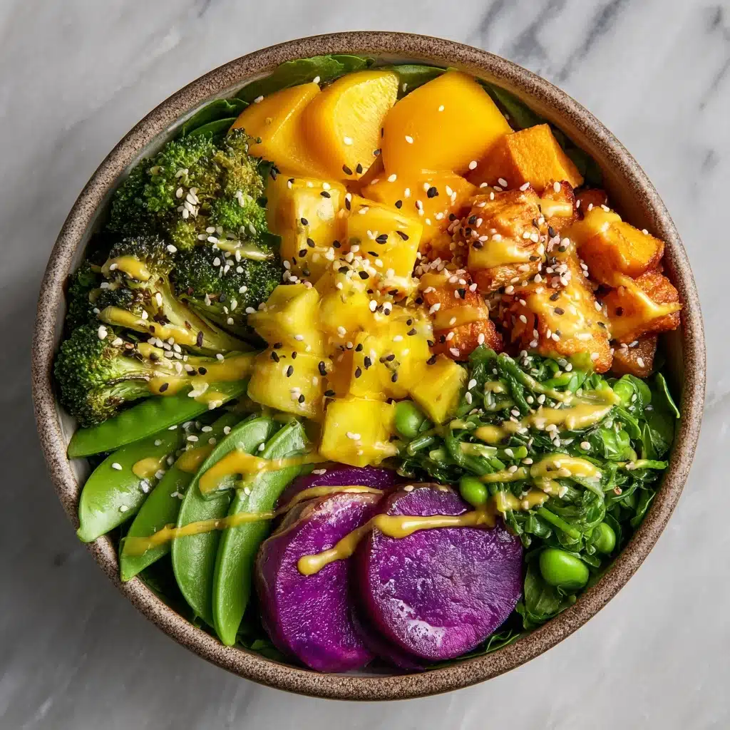 Chicken Buddha Bowl with Spicy Mango Sauce Recipe - Recipe Image