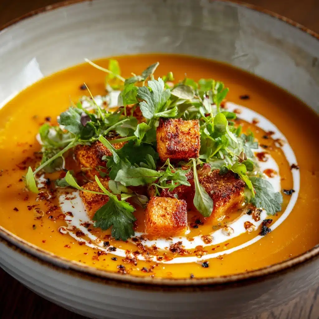 Spiced Butternut Squash and Sweet Potato Soup Recipe - Recipe Image