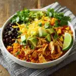 Instant Pot Weeknight Chicken and Rice Burrito Bowls Recipe